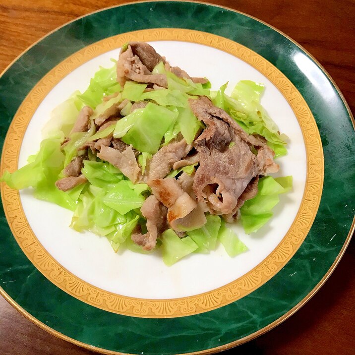 豚肉とキャベツの中華炒め